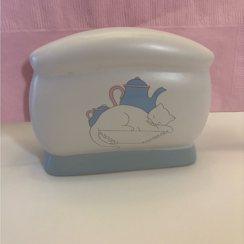House of Lloyd vintage kitchen cat napkin holder 1989